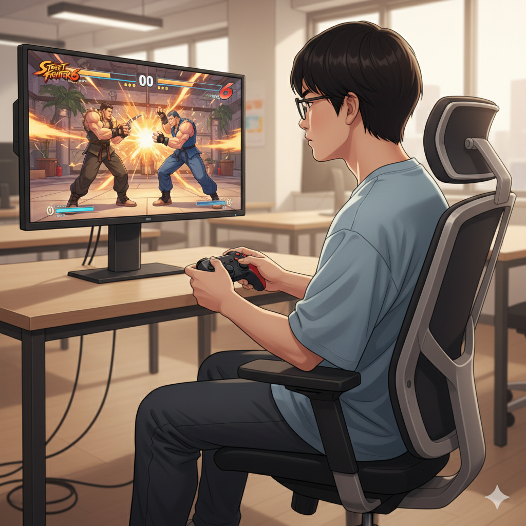 集中力が武器に!Y君、スト6の世界へ