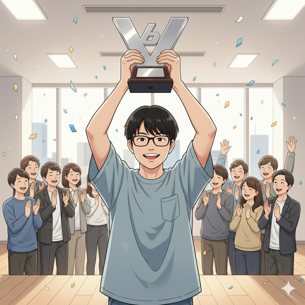 仲間との出会いが自信に!そして、大会優勝へ(Y君、塾長)