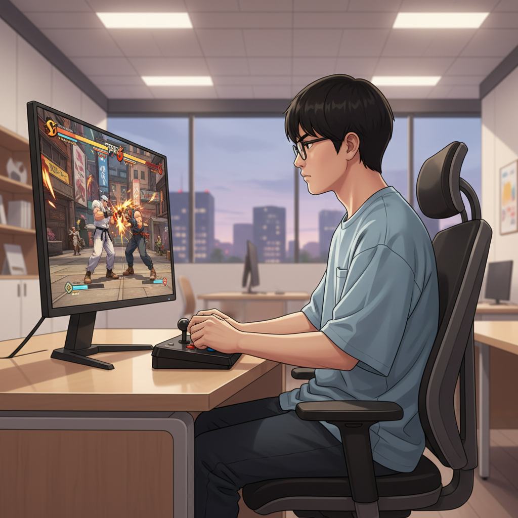 集中力と反応速度が武器に！Y君、スト6の世界へ (Y君)